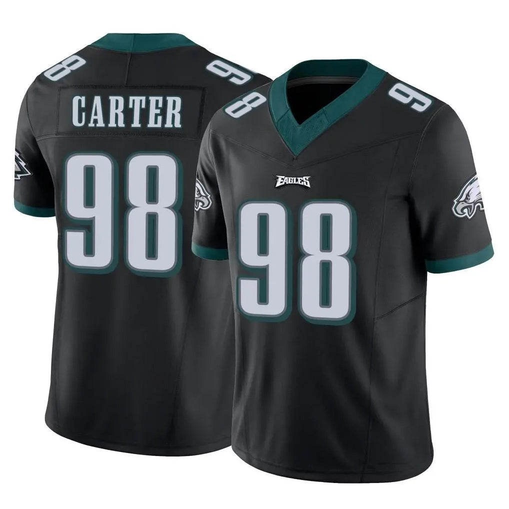 P.Eagles #98 Jalen Carter Player Black Limited Vapor F.U.S.E. Home Game BALCE Stitched Jerseys