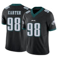 P.Eagles #98 Jalen Carter Player Black Limited Vapor F.U.S.E. Home Game BALCE Stitched Jerseys
