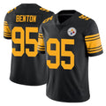 P.Steelers #95 Keeanu Benton Player Black Limited Color Rush Home Game BALCE Stitched Jerseys