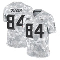 M.Vikings #84 Josh OliverPlayer Arctic Camo Salute To Service Limited Game BALCE Stitched Jerseys