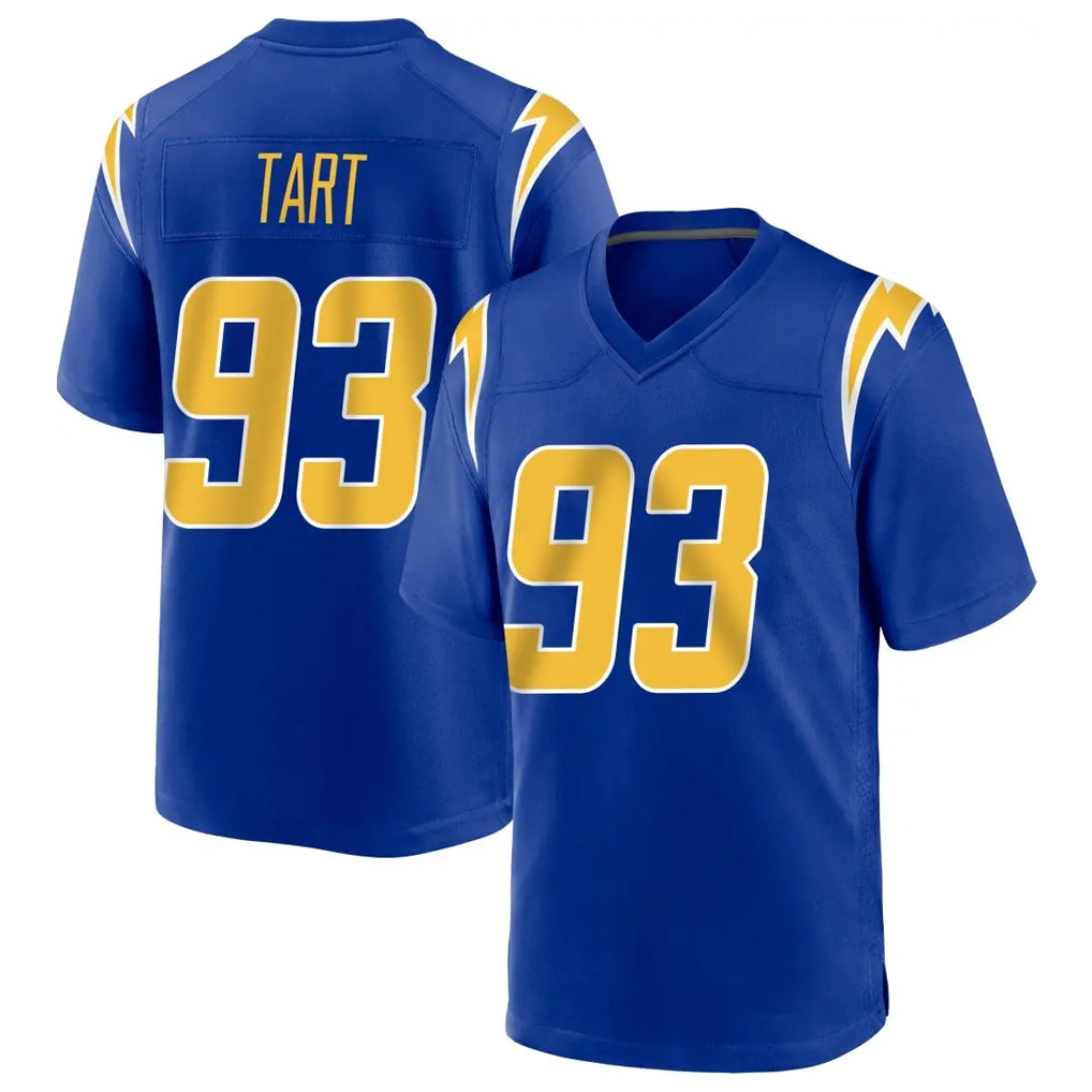 LA.Chargers #93 Teair Tart Player Royal Home Game BALCE Stitched Jerseys
