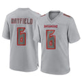 TB.Buccaneers #6 Baker Mayfield Player Gray Atmosphere Fashion Home Game BALCE Stitched Jerseys