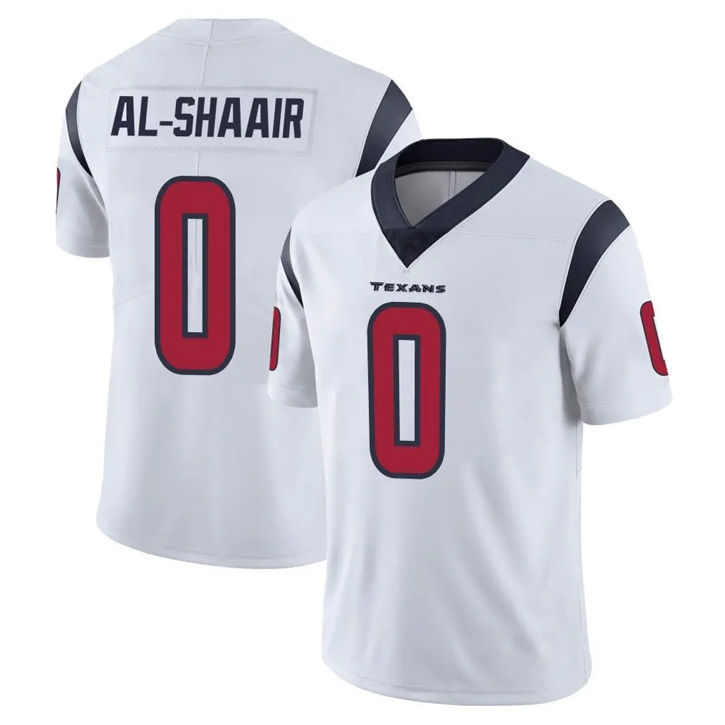 H.Texans #0 Azeez Al-Shaair Player White Limited Vapor Untouchable Home Game BALCE Stitched Jerseys