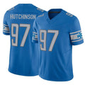 D.Lions #97 Aidan Hutchinson Player Blue Vapor F.U.S.E. Limited Home Game BALCE Stitched Jerseys