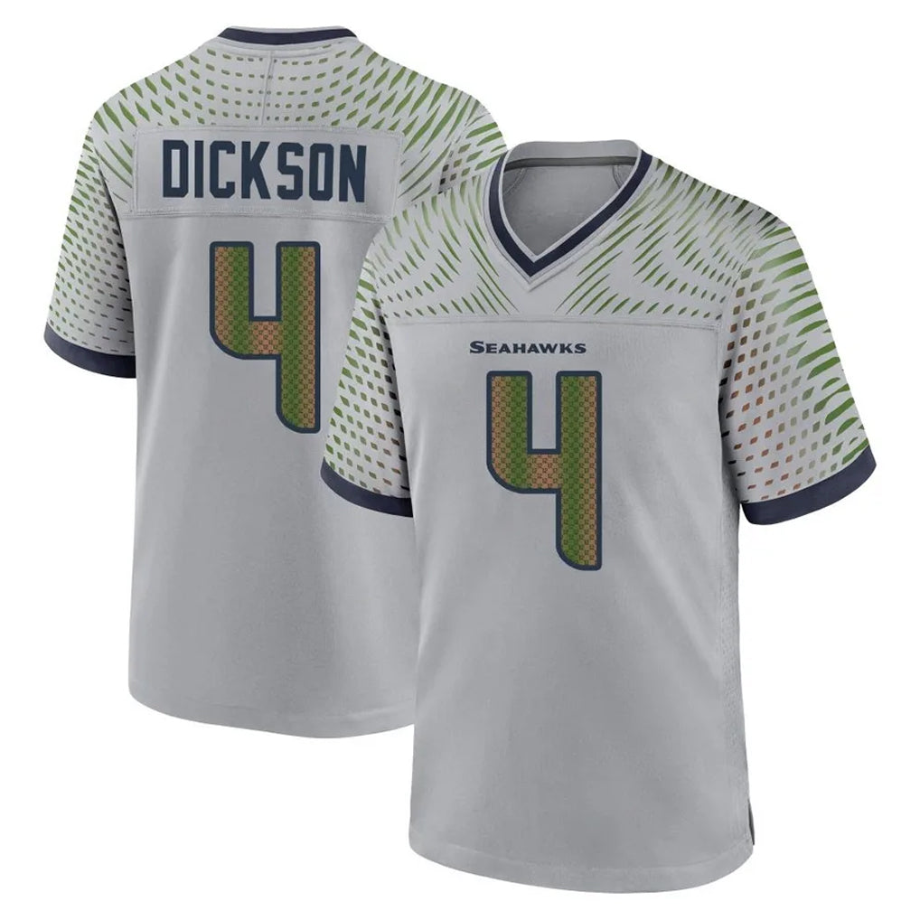 S.Seahawks #4 Michael Dickson Player Grey 2025 Rivalries Collection Home Game BALCE Stitched Jerseys