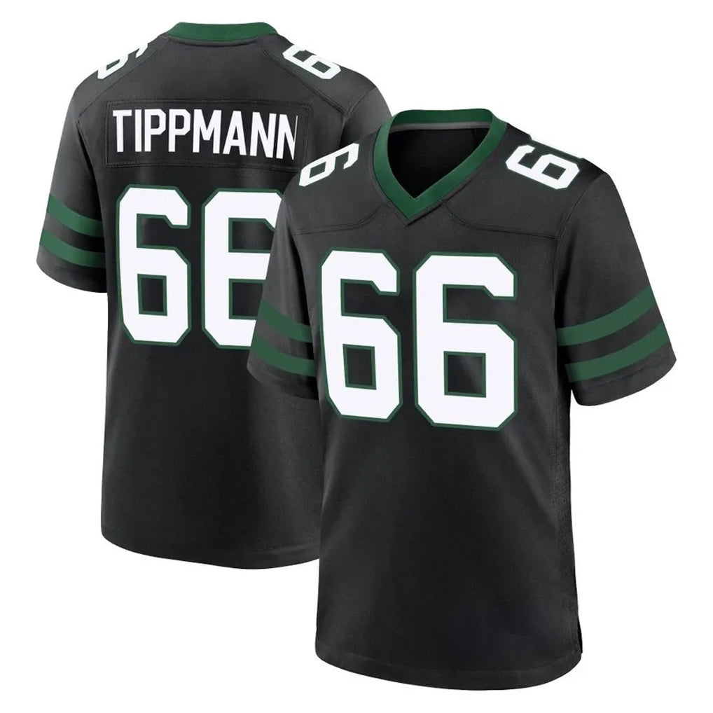 NY.Jets #66 Joe Tippmann Player Black Legacy Home Game BALCE Stitched Jerseys