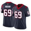 H.Texans #69 Ed Ingram Player Navy Limited Vapor F.U.S.E. Home Game BALCE Stitched Jerseys