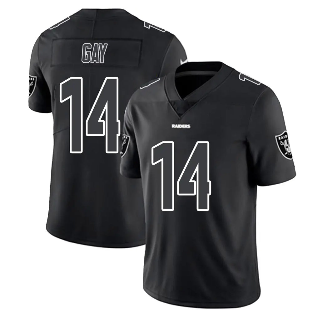 LV.Raiders #14 Matt Gay Player Black Limited Black Impact Home Game BALCE Stitched Jerseys