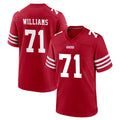 SF.49ers #71 Trent Williams Player Red Game Home BALCE Stitched Jerseys
