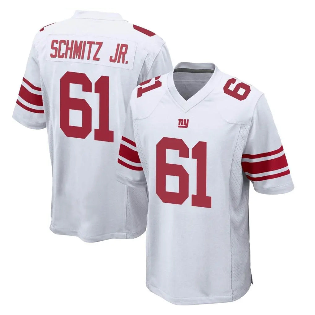 NY.Giants #61 John Michael Schmitz Jr. Player White Home Game BALCE Stitched Jerseys