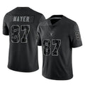 LV.Raiders #87 Michael Mayer Player Black Reflective Limited Game BALCE Stitched Jerseys