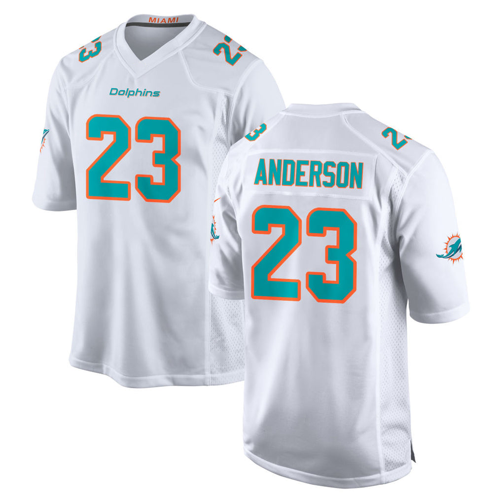 M.Dolphins #23 Zayne Anderson Player White Limited Home Game BALCE Stitched Jerseys