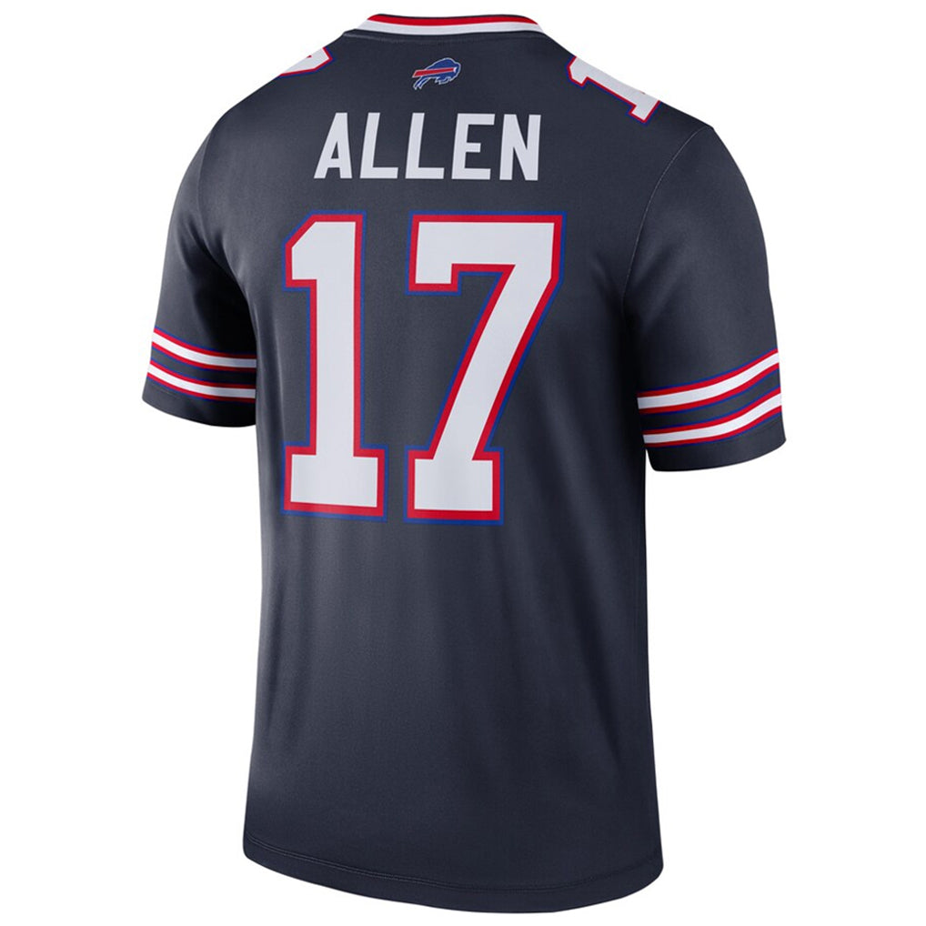 B.Bills #17 Josh Allen Player Navy Inverted  Legend Game BALCE Stitched Jerseys