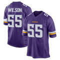 M.Vikings #55 Eric Wilson Player Purple Home Game BALCE Stitched Jerseys
