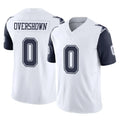 D.Cowboys #0 DeMarvion Overshown Player White-Navy Limited Vapor F.U.S.E. Home Game BALCE Stitched Jerseys