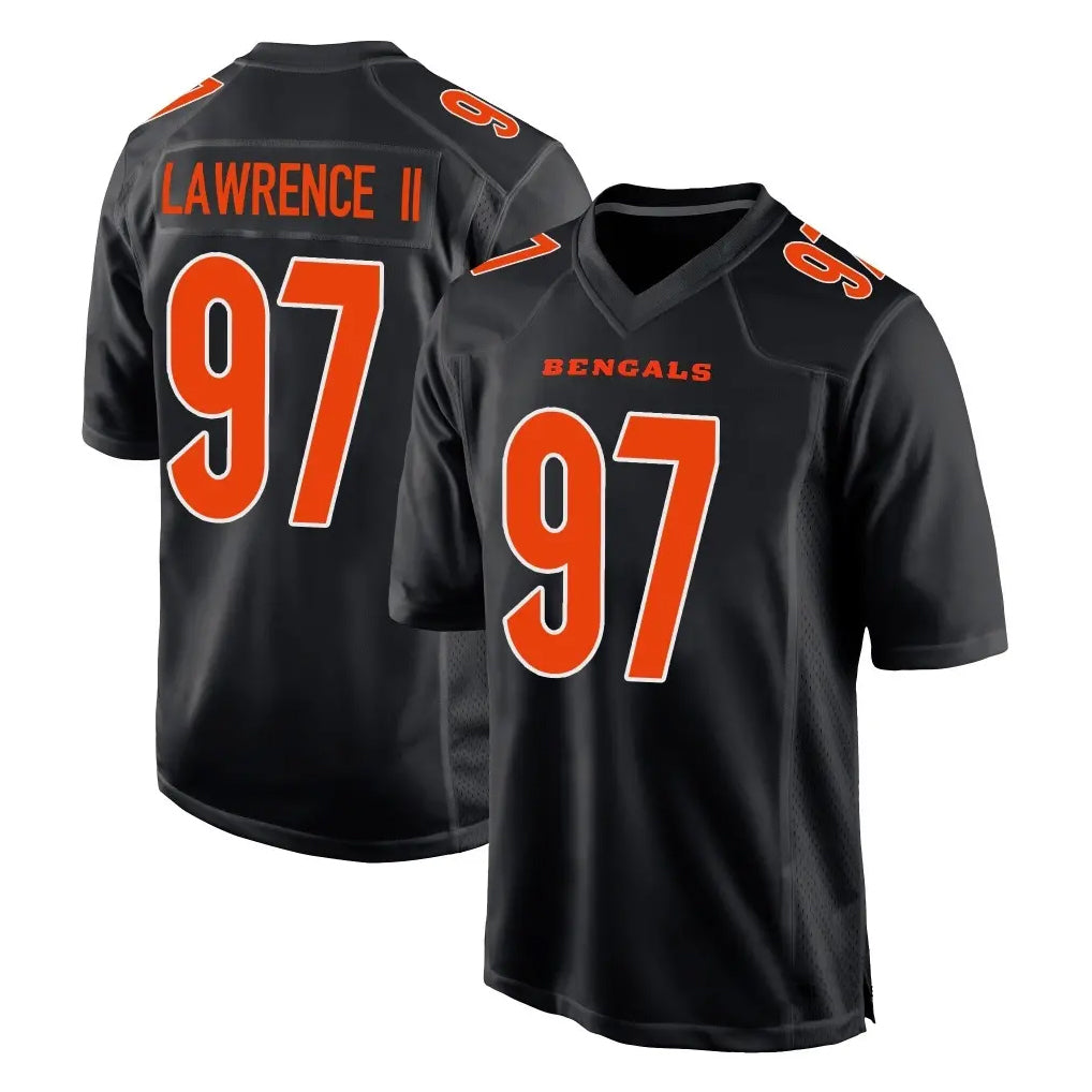 C.Bengals #97 Dexter Lawrence II Player Black Fashion Game BALCE Stitched Jerseys