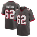 TB.Buccaneers #62 Graham Barton Player Pewter Alternate Home Game BALCE Stitched Jerseys