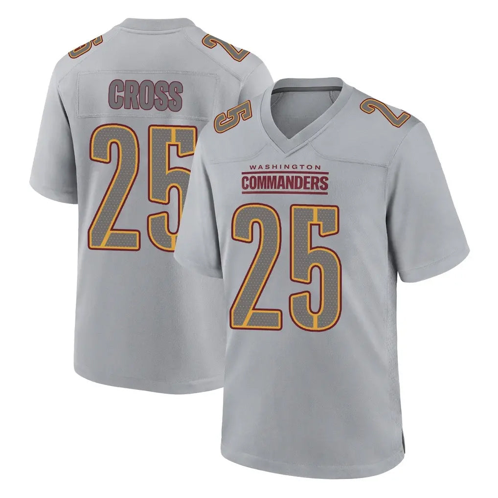 W.Commanders #25 Nick Cross Player Gray Atmosphere Fashion Home Game BALCE Stitched Jerseys