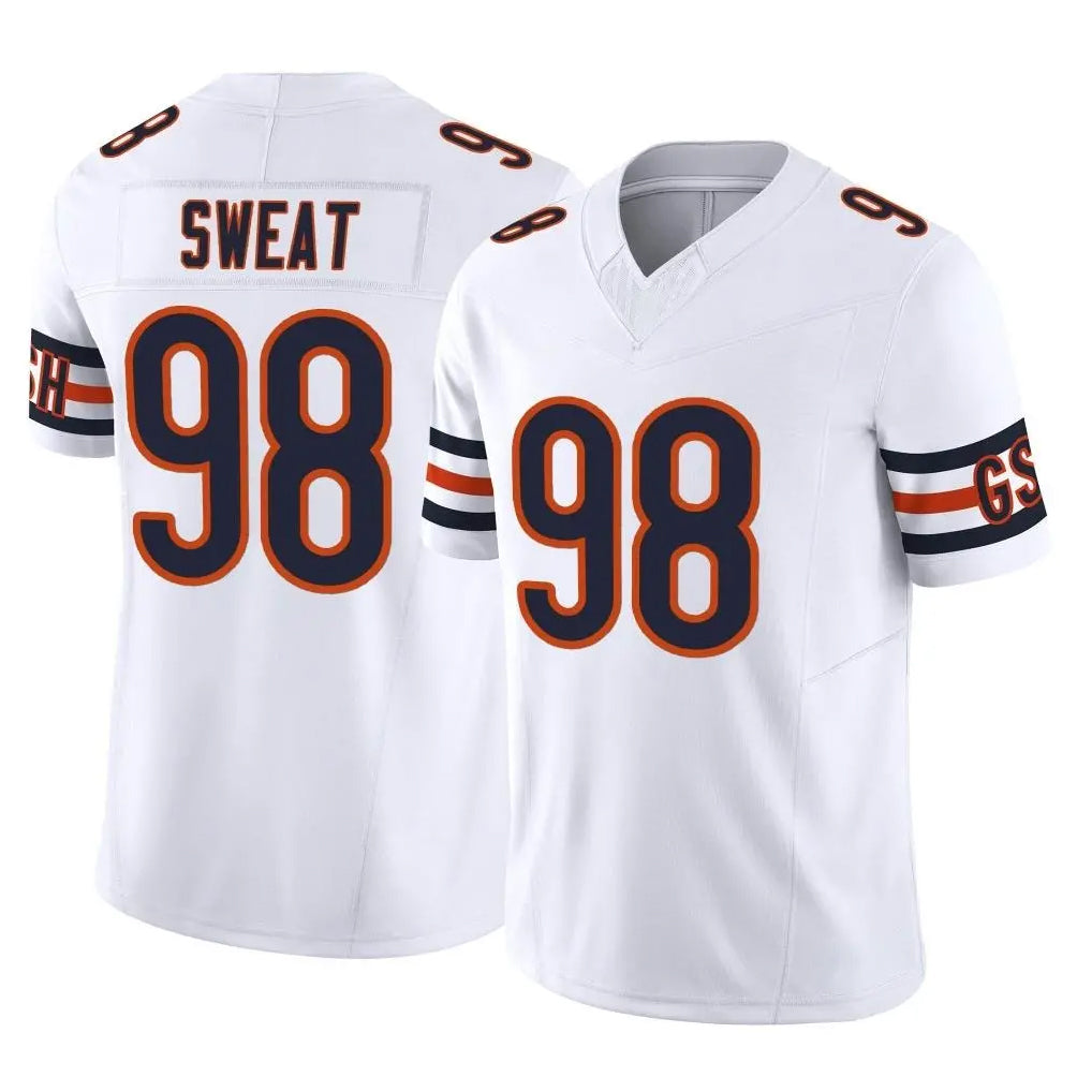 C.Bears #98 Montez Sweat Player White Vapor F.U.S.E. Limited Home Game BALCE Stitched Jerseys