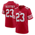 SF.49ers #23 Christian McCaffrey Player Red Game Home BALCE Stitched Jerseys