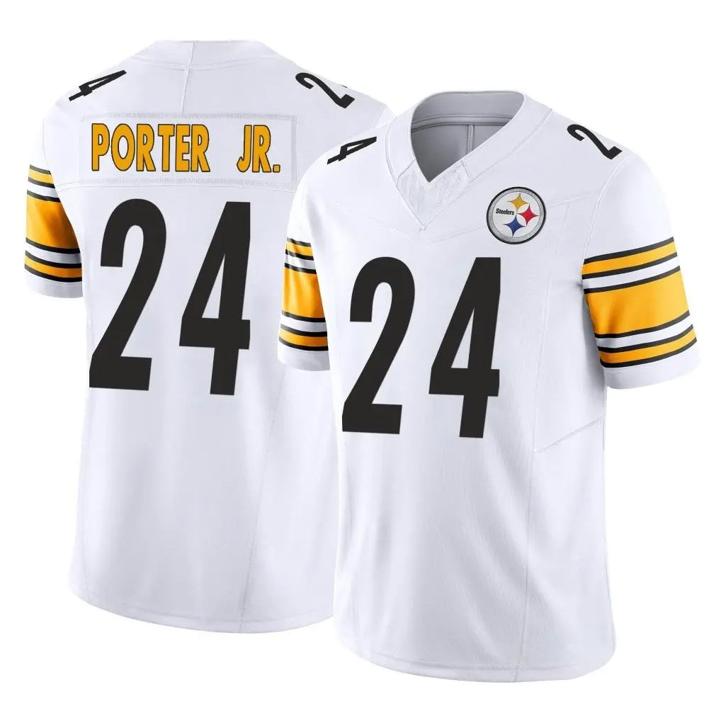 P.Steelers #24 Joey Porter Jr. Player White Limited Vapor F.U.S.E. Home Game BALCE Stitched Jerseys