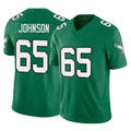 P.Eagles #65 Lane Johnson Player Green Kelly Alternate Vapor F.U.S.E. Home Game BALCE Stitched Jerseys