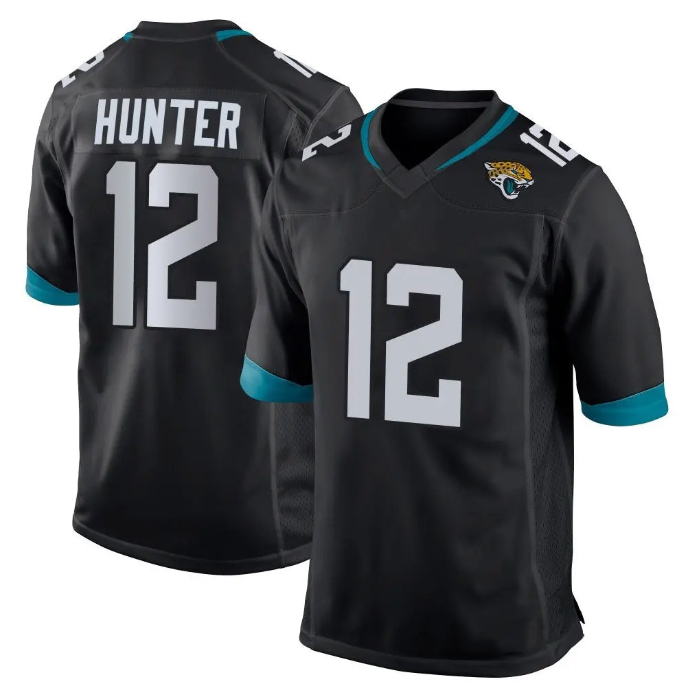 J.Jaguars #12 Travis Hunter Player Black Home Game BALCE Stitched Jerseys