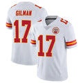 KC.Chiefs #17 Alohi Gilman Player White Limited Vapor Untouchable Home Game BALCE Stitched Jerseys