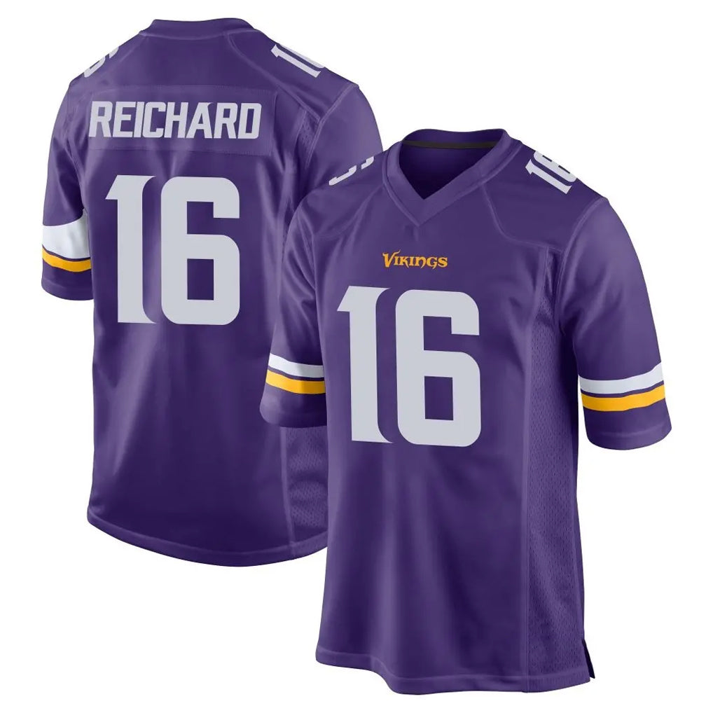 M.Vikings #16 Will Reichard Player Purple Home Game BALCE Stitched Jerseys