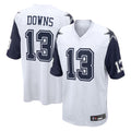 D.Cowboys #13 Caleb Downs Player White-Navy Home Game BALCE Stitched Jerseys