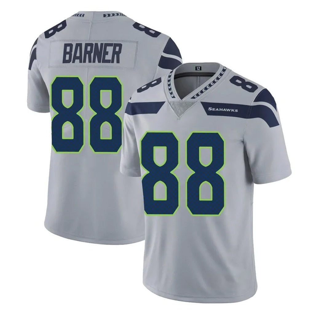 S.Seahawks #88 AJ Barner Player Gray Limited Vapor Untouchable Home Game BALCE Stitched Jerseys