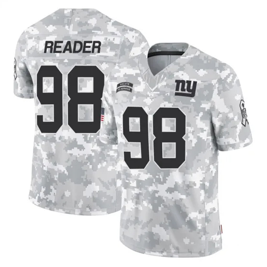 NY.Giants #98 DJ Reader Player Arctic Camo Salute To Service Limited Game BALCE Stitched Jerseys