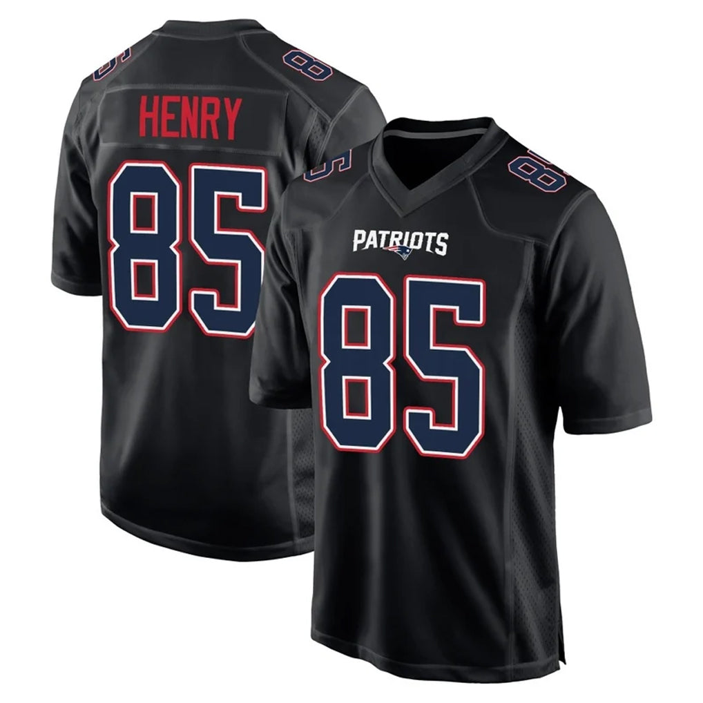 NE.Patriots #85 Hunter Henry Player Carbon Fashion Limited Home Game BALCE Stitched Jerseys