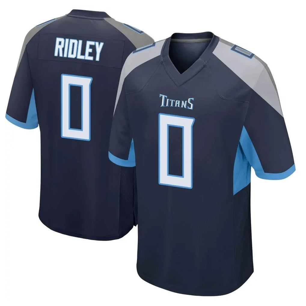 T.Titans #0 Calvin Ridley Player Navy Home Game BALCE Stitched Jerseys