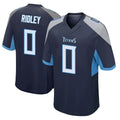 T.Titans #0 Calvin Ridley Player Navy Home Game BALCE Stitched Jerseys
