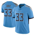 T.Titans #33 Cedric Gray Player Light Blue Limited Vapor Untouchable Home Game BALCE Stitched Jerseys