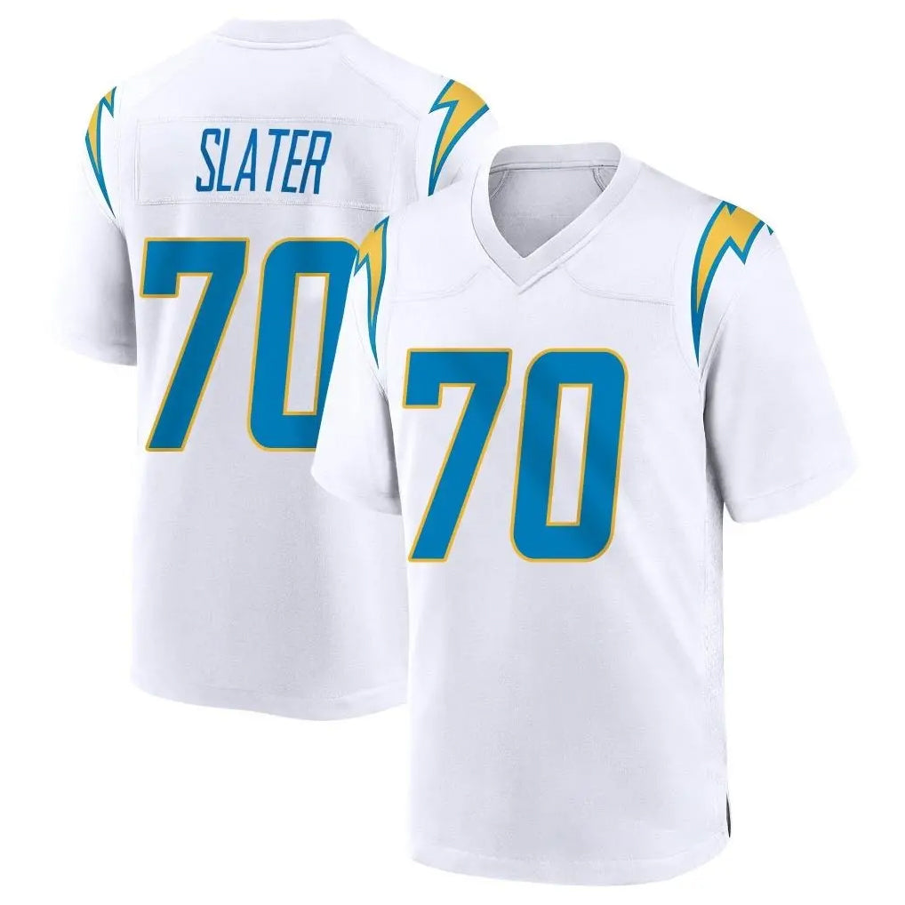 LA.Chargers #70 Rashawn Slater Player White Home Game BALCE Stitched Jerseys