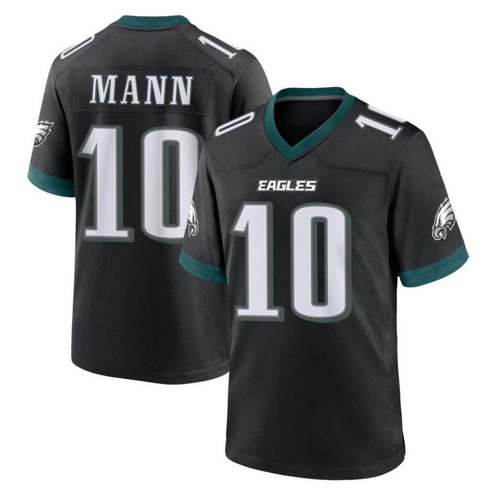 P.Eagles #10 Braden Mann Player Black Game Home BALCE Stitched Jerseys