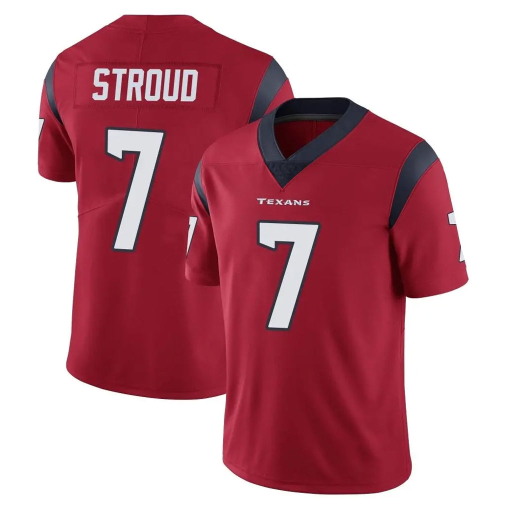 H.Texans #7 CJ Stroud Player Red Limited Vapor Untouchable Home Game BALCE Stitched Jerseys