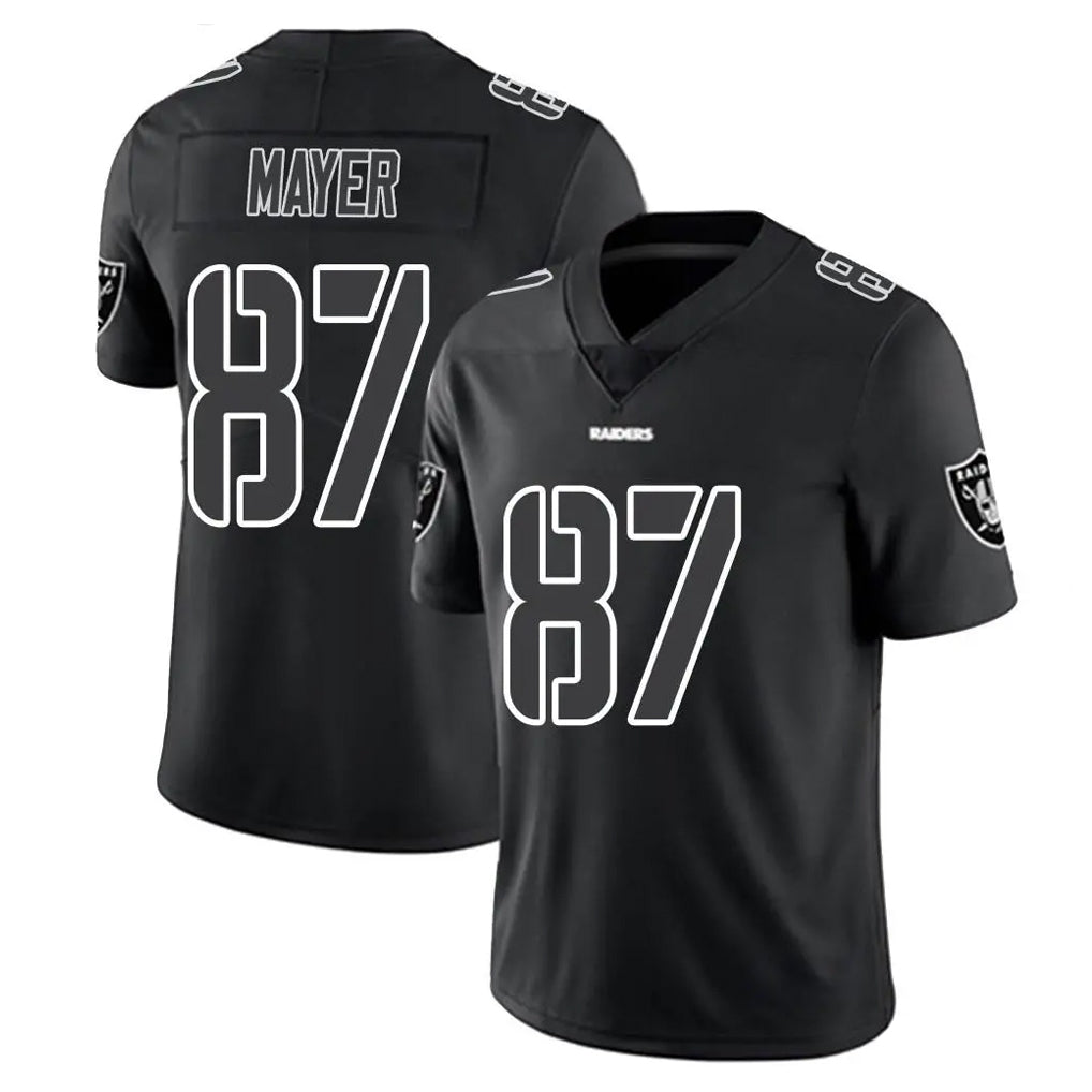 LV.Raiders #87 Michael Mayer Player Black Limited Black Impact Home Game BALCE Stitched Jerseys
