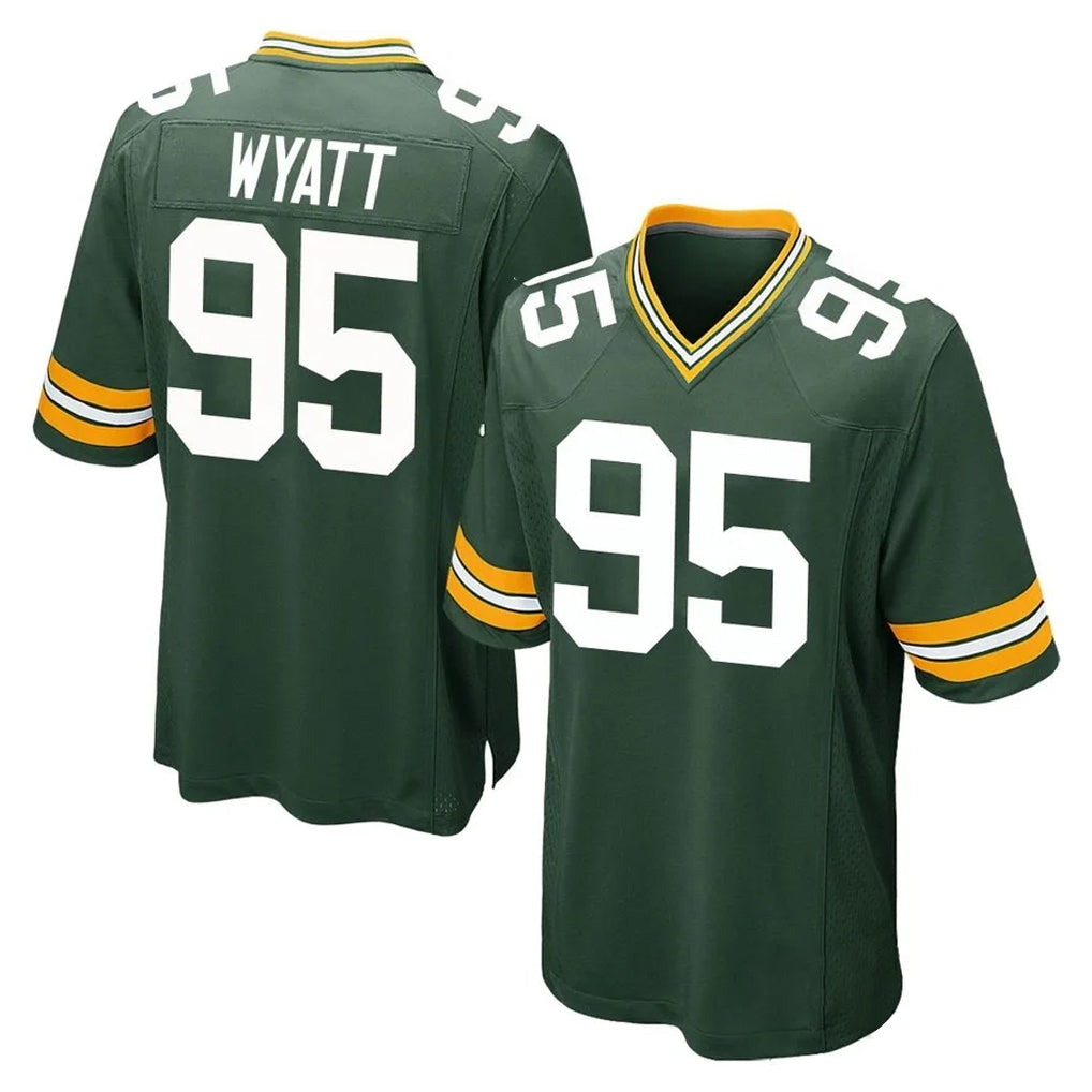 GB.Packers #95 Devonte Wyatt Player Green Home Game BALCE Stitched Jerseys