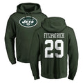 NY.Jets #29 Minkah Fitzpatrick Player Green LOGO Pullover Hoodies Limited Game BALCE Stitched Jerseys