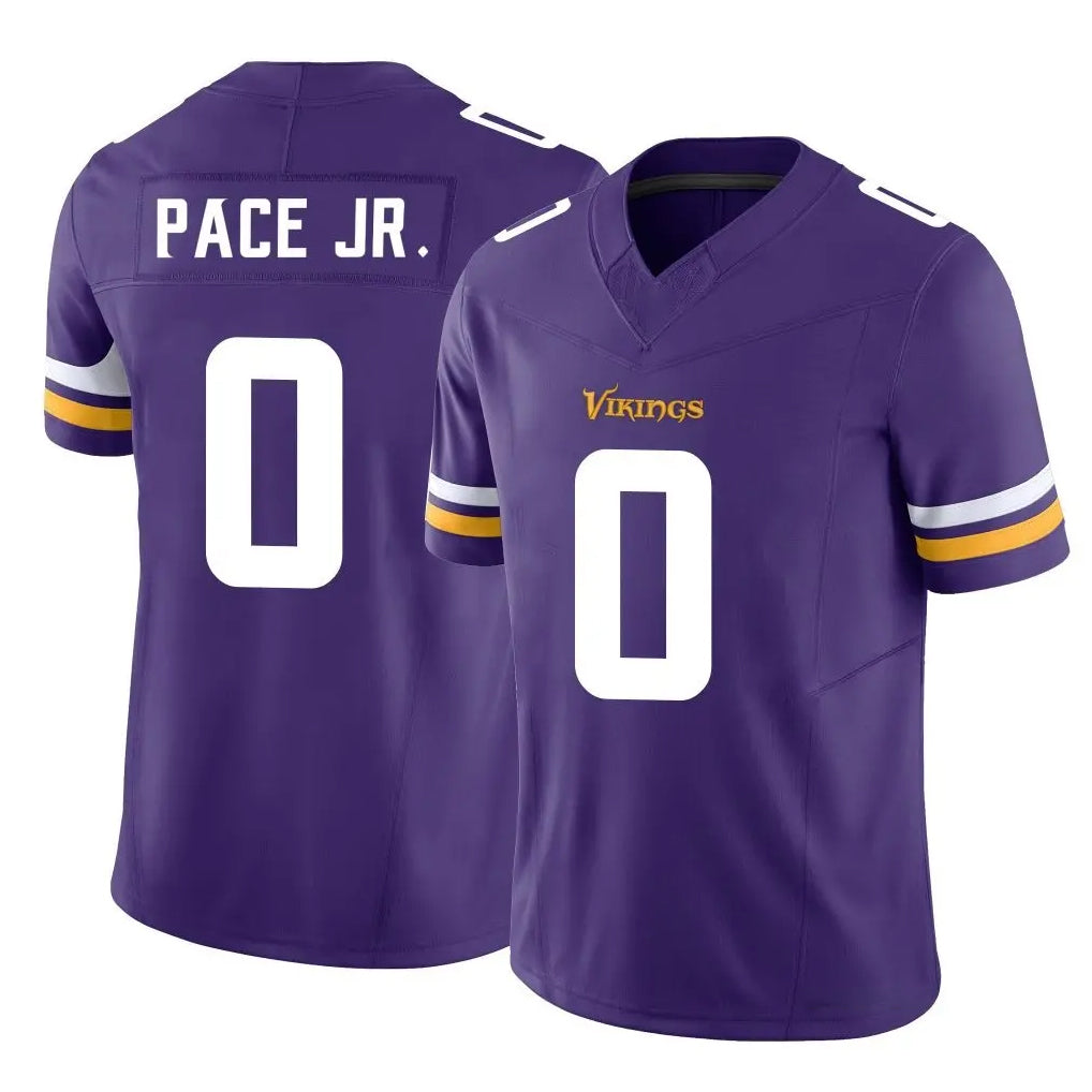 M.Vikings #0 Ivan Pace Jr. Player Purple Limited Vapor F.U.S.E. Home Game BALCE Stitched Jerseys