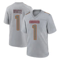 W.Commanders #1 Rachaad White Player Gray Atmosphere Fashion Home Game BALCE Stitched Jerseys