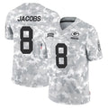 GB.Packers #8 Josh Jacobs Player Arctic Camo Salute To Service Limited BALCE Stitched Jerseys