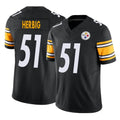 P.Steelers #51 Nick Herbig Player Black Limited Vapor F.U.S.E. Home Game BALCE Stitched Jerseys