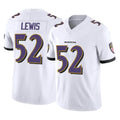 B.Ravens #52 Ray Lewis Player White Vapor F.U.S.E. Limited Game Home BALCE Stitched Jerseys