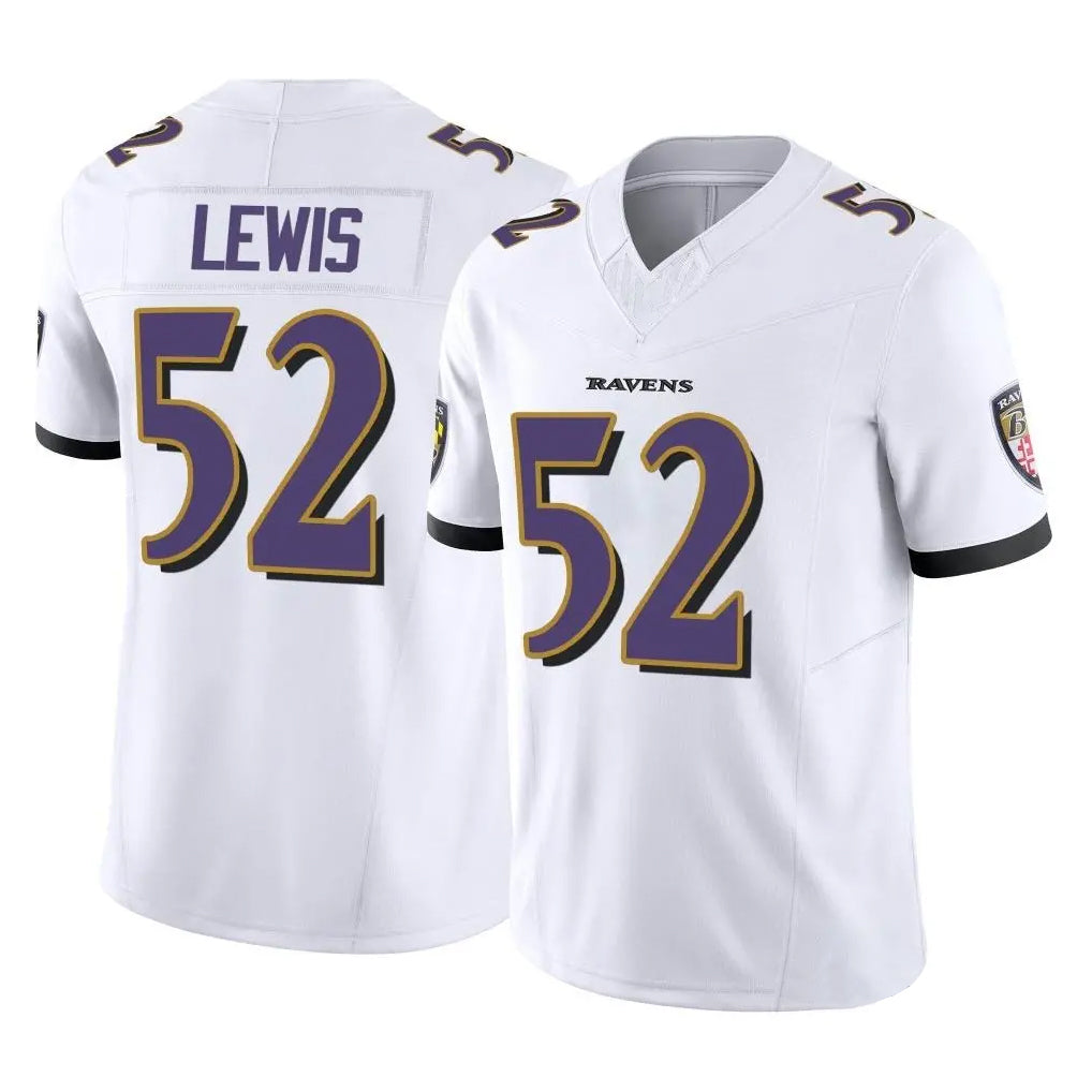 B.Ravens #52 Ray Lewis Player White Vapor F.U.S.E. Limited Game Home BALCE Stitched Jerseys