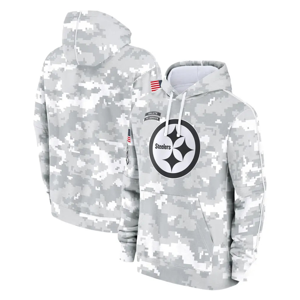 P.Steelers ## Steelers Blank Player Arctic Camo Limited Salute to Service Pullover Hoodies Game BALCE Stitched Jerseys