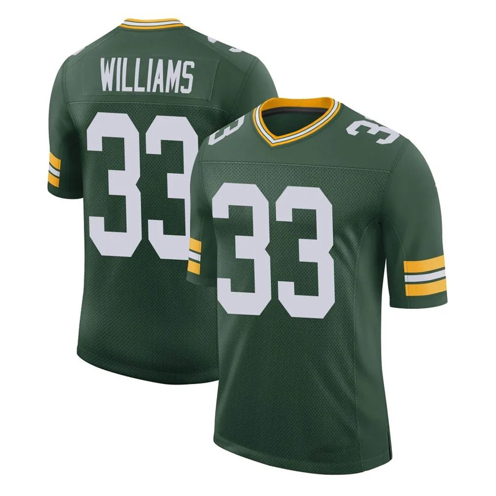 GB.Packers #33 Evan Williams Player Green Limited Classic Home Game BALCE Stitched Jerseys